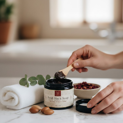 Beldi Black Soap with Moroccan Nila Purifying & Even Tone Ritual